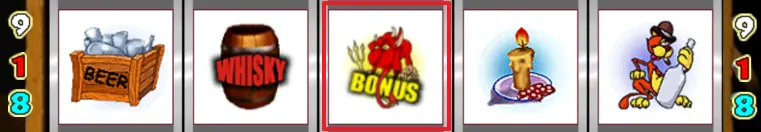 Линия игрового автомата Лаки Дринк. 